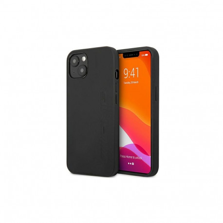 AMG AMHCP14SDOLBK iPhone 14 6.1 "black / black hardcase Leather Hot Stamped