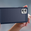 Carbon Case case for Realme C31 flexible silicone carbon cover black