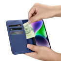 iCarer Wallet Case 2in1 Case iPhone 14 Anti-RFID Leather Flip Case Blue (WMI14220725-BU)