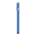 iCarer Litchi Premium Leather Case iPhone 14 Magnetic Leather Case with MagSafe Light Blue (WMI14220