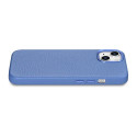 iCarer Litchi Premium Leather Case iPhone 14 Magnetic Leather Case with MagSafe Light Blue (WMI14220