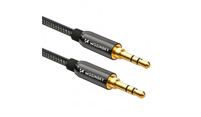 Wozinsky kaabel 3,5mm - 3,5mm 3m, must