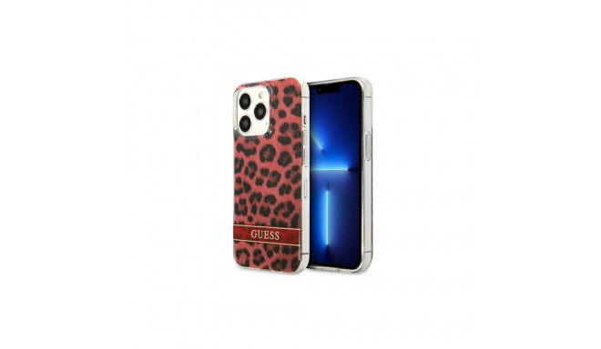 Guess GUHCP13LHSLEOR iPhone 13 Pro / 13 6.1" red/red hardcase Leopard