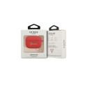 Guess GUAPLSCHSR AirPods Pro cover red/red Silicone Charm Heart Collection