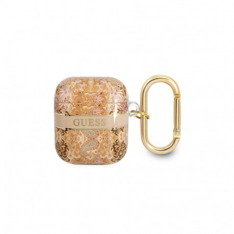 Guess GUA2HHFLD AirPods cover gold/gold Paisley Strap Collection