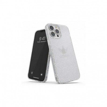 Adidas OR Protective Clear Case Glitter for iPhone 13 Pro Max - Transparent Silver