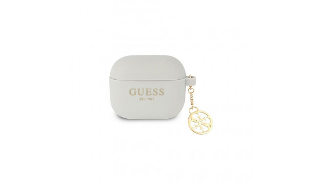 Guess GUA3LSC4EG AirPods 3 cover grey/grey Silicone Charm 4G Collection