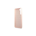 Guess GUHCS22MLSLMGPP S22+ S906 pink/pink hardcase Silicone Script Metal Logo