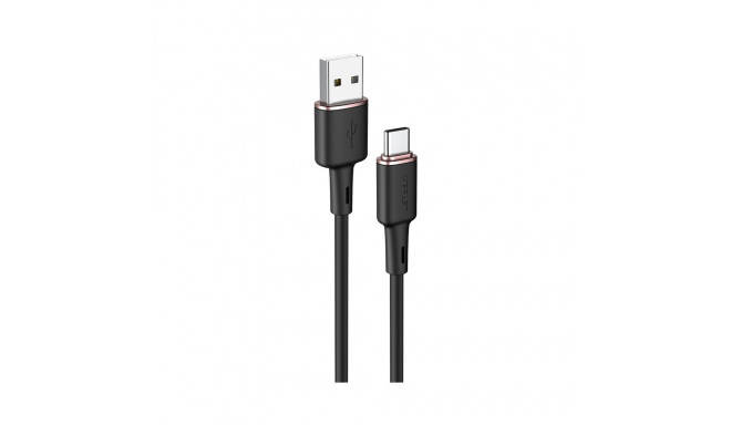 Acefast USB cable - USB Type C 1.2m, 3A black (C2-04 black)