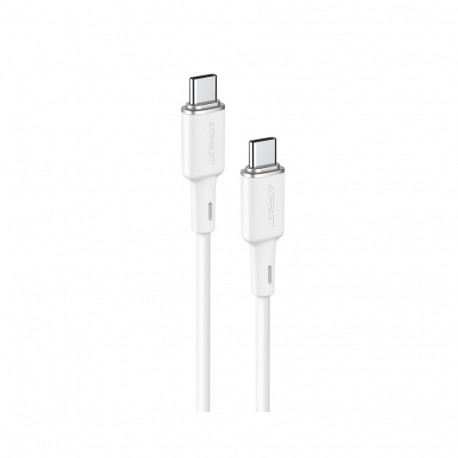Acefast C2-03-CC USB-C - USB-C PD QC cable 60W 3A 480Mb/s 1.2m - white