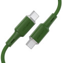 Acefast C2-03-CC USB-C - USB-C PD QC cable 60W 3A 480Mb/s 1.2m - green