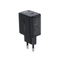Acefast GaN USB Type-C 30W charger, PD, QC 3.0, AFC, FCP black (A21 black)