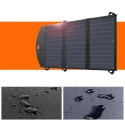 Choetech SC001 solar foldable charger 19W 2x USB-A - black