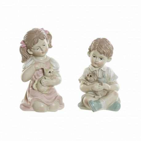 Dekoratiivkuju DKD Home Decor Vaik Laps (14.5 x 16 x 26 cm) (2 pcs)