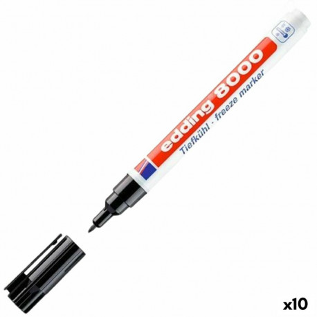 Püsimarker Edding 8000 Must (10 Ühikut)