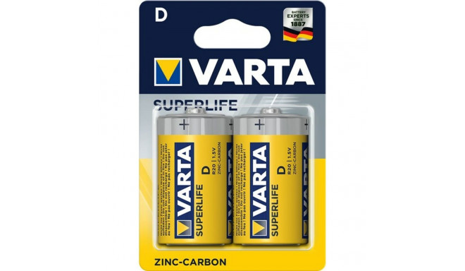 Patareid Varta R20 D 1,5 V (2 Ühikut)