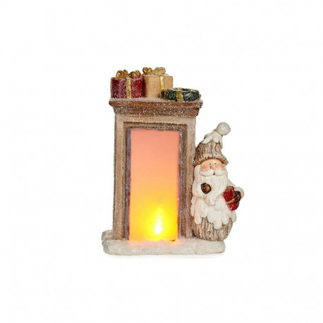Decorative Figure Krist+ TG91067-B TG91067-B White Brown Father Christmas 20 x 45 x 32 cm LED Light
