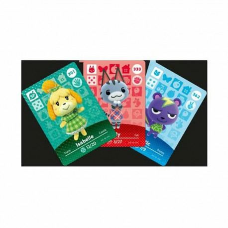 Interaktiivne mänguasi Nintendo amiibo Animal Crossing Cards - Series 4 Pack 3 Tükid, osad 3 Ühikut