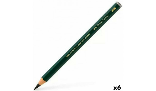 Pencil Faber-Castell 9000 Jumbo Black 8B (6 Pieces)
