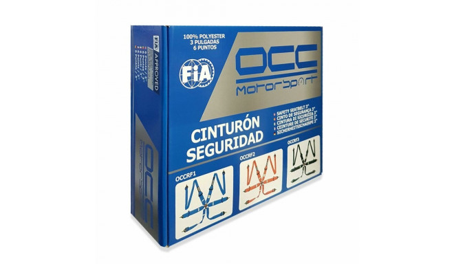 Harness with 6 fastening points OCC Motorsport OCCRF4 Yellow