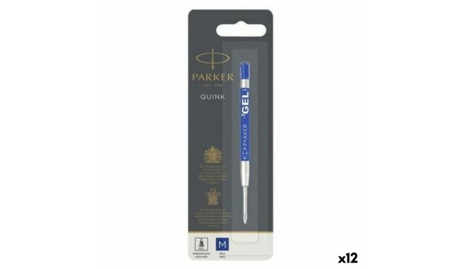 Refill for ballpoint pen Parker Quink Flow Blue (12 Units)
