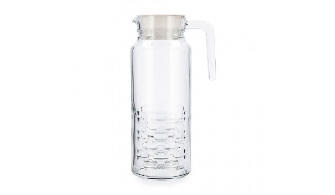 Jar with Lid and Dosage Dispenser Luminarc Cheqs Transparent Glass 1,3 L