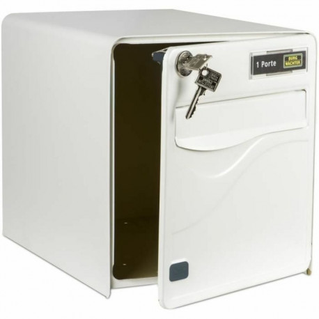 Kirjakast Burg-Wachter   36,5 x 28 x 31 cm Valge Plastmass