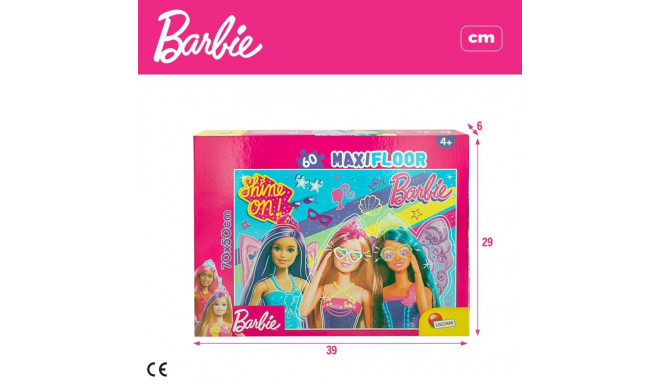 Pusle Barbie MaxiFloor 60 Tükid, osad 70 x 1,5 x 50 cm