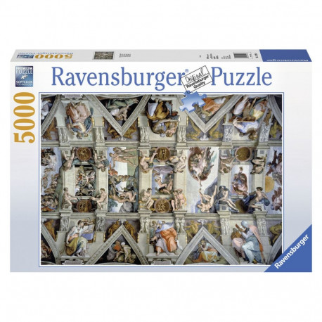 Pusle Ravensburger 17429 The Sistine Chapel - Michelangelo 5000 Tükid, osad