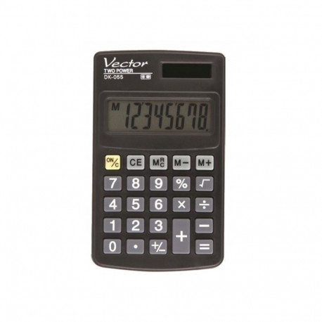 Vector DK-055 Pocket Calculator, Black