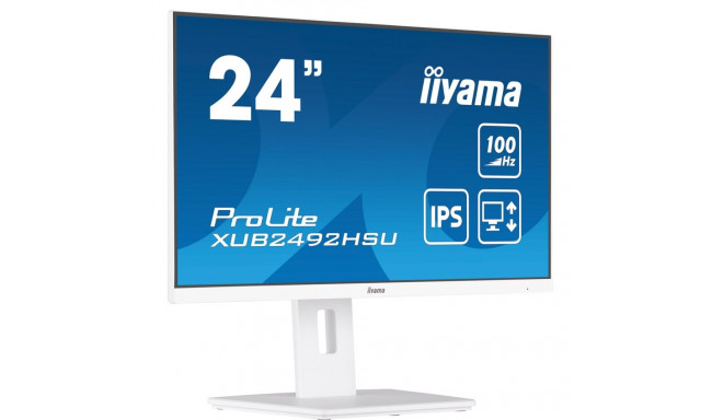 iiyama 24” IPS technology panel with 150mm height adjustable stand and 100Hz refresh rate