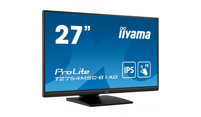 iiyama ProLite 27” PCAP 10pt puuteekraan IPS-paneeli tehnoloogia ja peegeldusvastase kattega