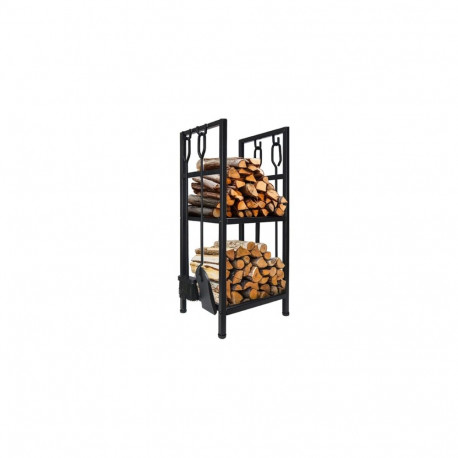 AD 6815 Stojak na drewno kominkowe z zestawem narzędzi