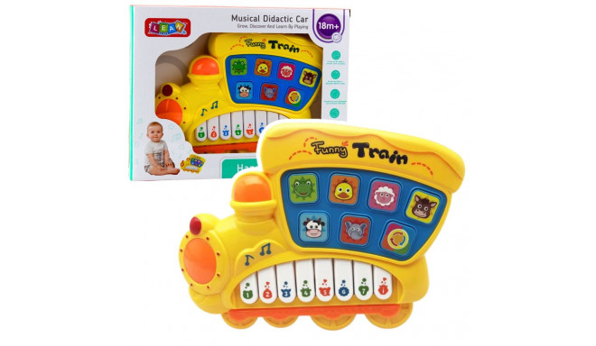 elektrooniline hariv klaver väikelapsele vedur kollane