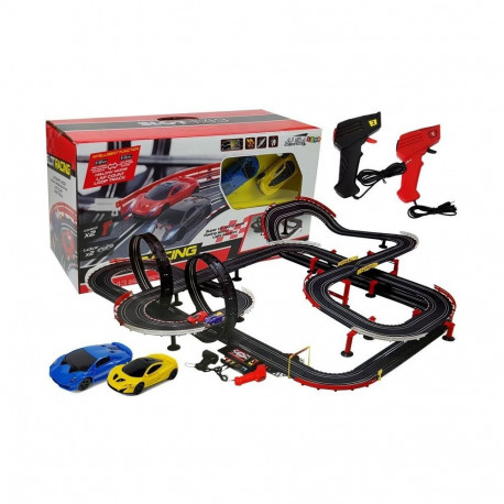 võidusõiduraja komplekt kahe autoga 1420 cm turbo 1:43 kontrollerid