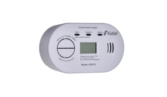 Carbon Monoxide Detector - Kidde K5DCO Wireless Surface-Mounted White