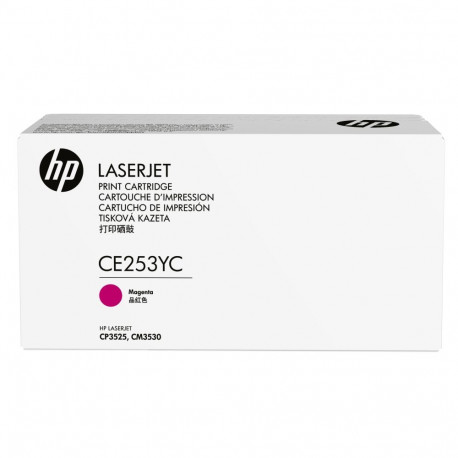 HP tooner CE253Y Contract 504A high 7900lk Color LaserJet CP3525/CM3530, magenta