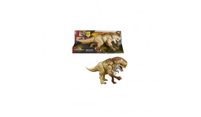Jurassic World Rebirth Distortus Rex Action Figure, 22 Inch Rumble N Rampage Dinosaur Toy, 2 Attacks