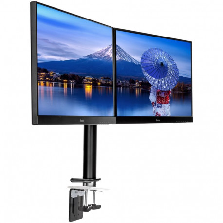 "Z Iiyama DS1002C-B1 Dual-Monitor Klemmhalterung 75x75 / 100x100 VESA"