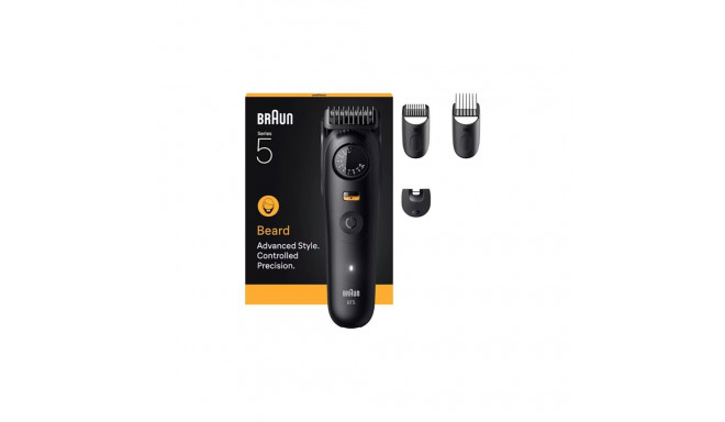"Braun Series 5 Beard Trimmer BT5520 244992 Akku/Netz matt black 4 Aufsätze"