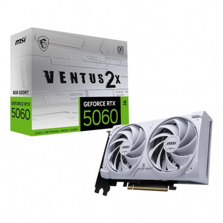 "RTX 5060 8GB MSI VENTUS 2X OC GDDR7 WHITE"
