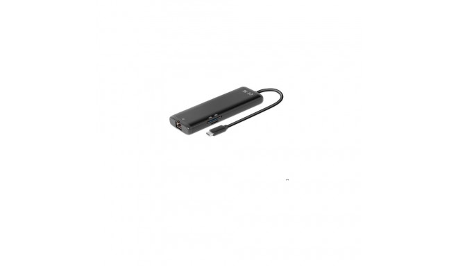 "Club3D USB-8-in1-HUB USB-C > HDMI/DP/2xUSB/USB-C/RJ45 100W"