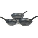 Salter BW11459BRMFOB Megastone Thermo Collar 3-Piece Frying Pan Set - 20/24/28cm Salter BW11459BRMFOB Megastone Thermo Collar 3-Piece Frying Pan Set - 20/24/28cm