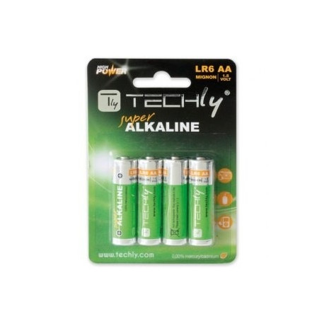 Alkaline batteries LR06 AA 4pcs, (IBT-LR06T4B)
