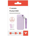 Verbatim Pocket SSD 2TB USB-C 3.2 gen.2 valge-lilla väline ketas 32323