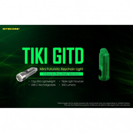 Nitecore flashlight T Series TIKI GITD