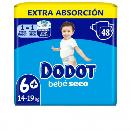 DODOT ETAPAS EXTRA talla 6 pañales 14-20 kg 48 u