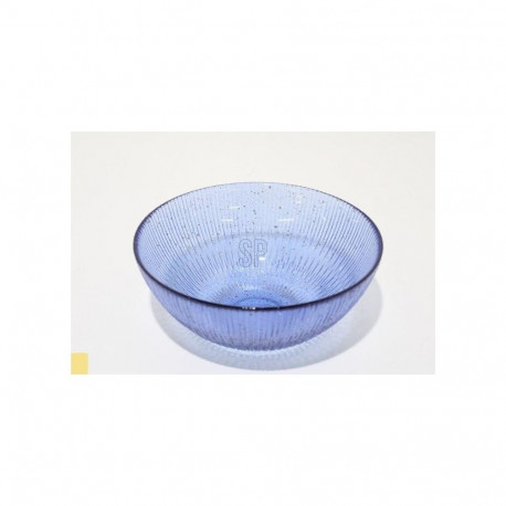 BOWL GLASS 15CM NAVY BLUE CLR