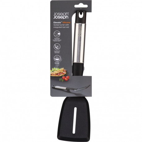 Joseph Joseph Stainless-Steel Silicone Slotted Turner