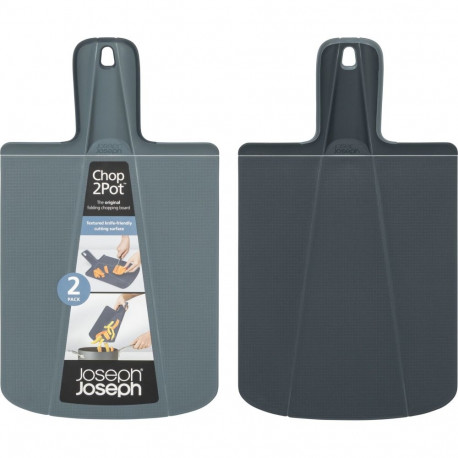 Joseph Joseph Chop2Pot Plus 2-piece Blue Chopping Board Set